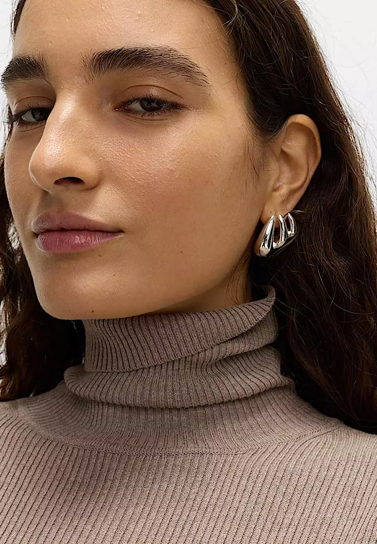 Ribbed Roll Neck Jumper