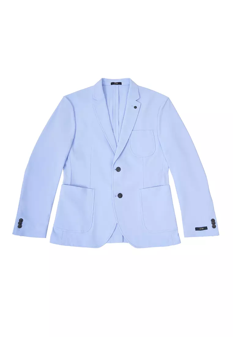 Jobb Edmond-T2 Blazer Pria Slim Fit Light Blue