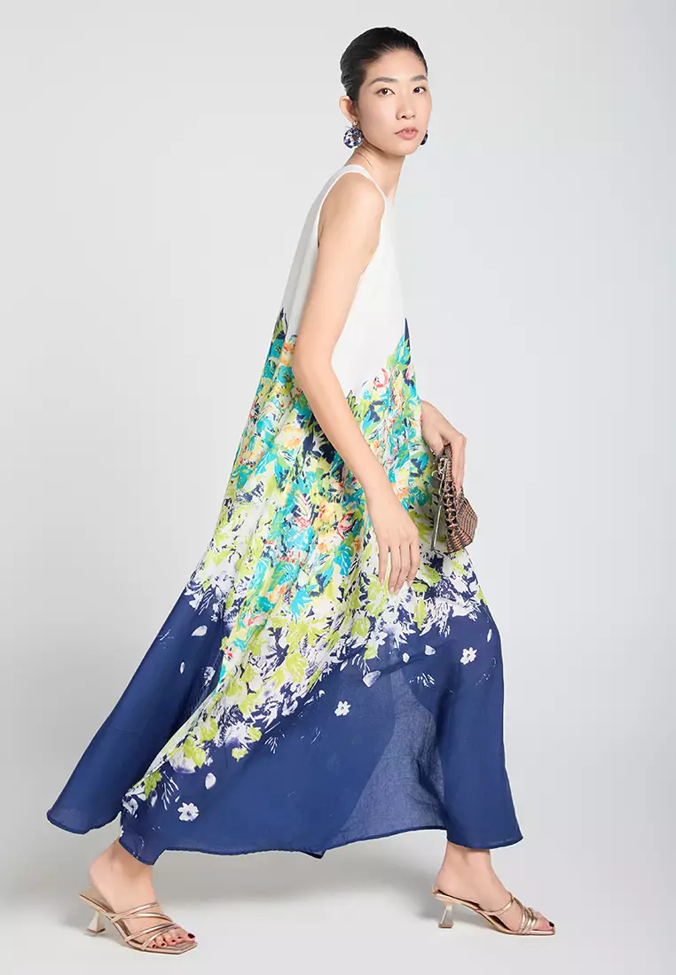 Floral Maxi Linen Dress