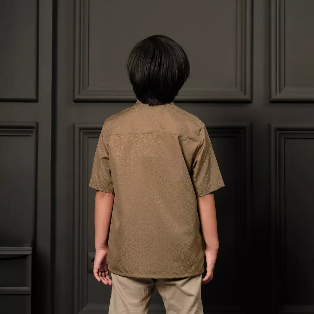 ZM Zaskia Mecca - Kaden Tan Kemeja Anak Koko Pria Anak - Teman Serumpun - Edisi Kamboja