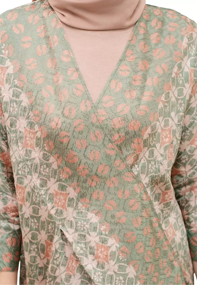 Batik set Indira Hijau | Outer Batik Set | Setelan Batik Viscose