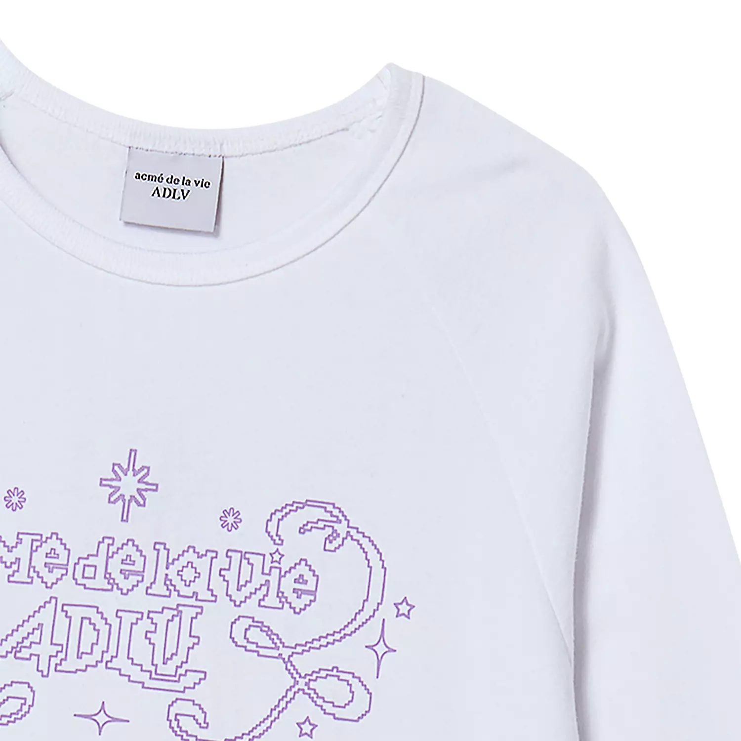 WOMAN PRINCESS FONT LONG SLEEVE T-SHIRT WHITE
