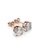 Her Jewellery gold Lowe Solitaire Earrings (Rose Gold) - Crystals from Swarovski® 895B7AC203522DGS_2