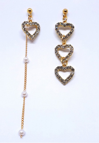 BELLE LIZ gold Eloise Hearts Tassels Drop Long Earrings 0B435ACC592526GS_1