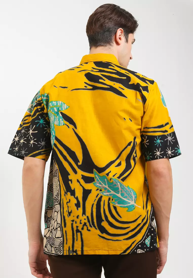 Chava Kemeja Batik Premium Pria Casual Modern Lengan Pendek