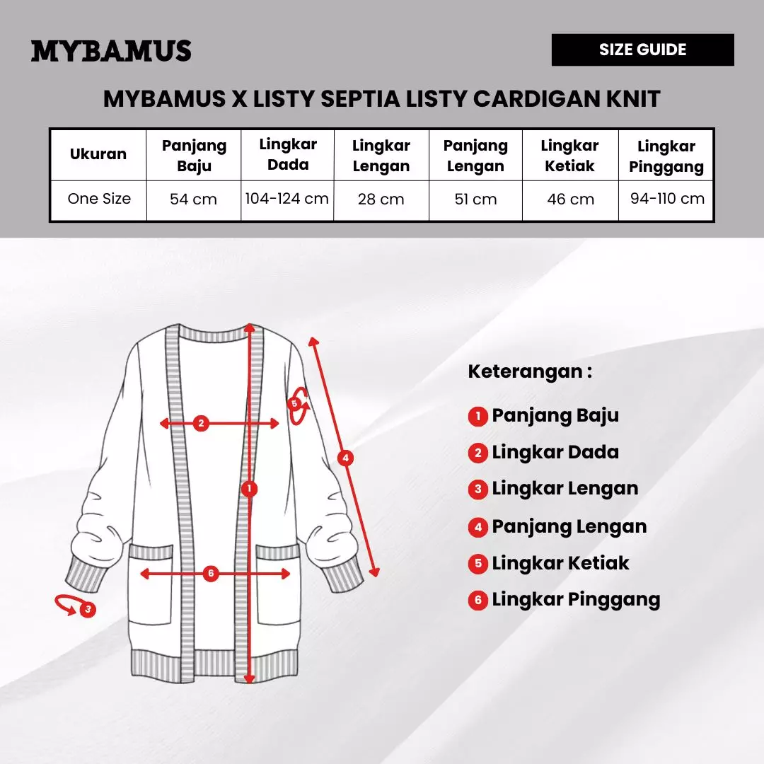 Listy Cardigan Knit - Broken White M19625 R34S2