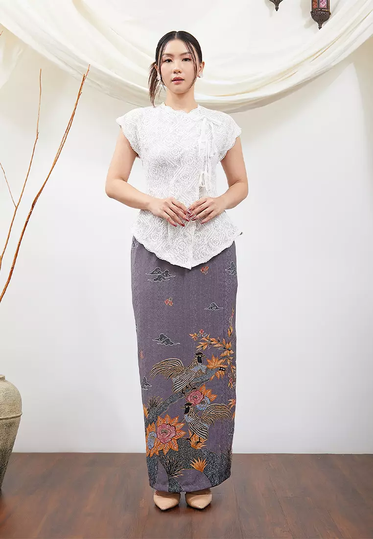 Enzy Batik Rok Batik Exclusive Pusaka - Ungu