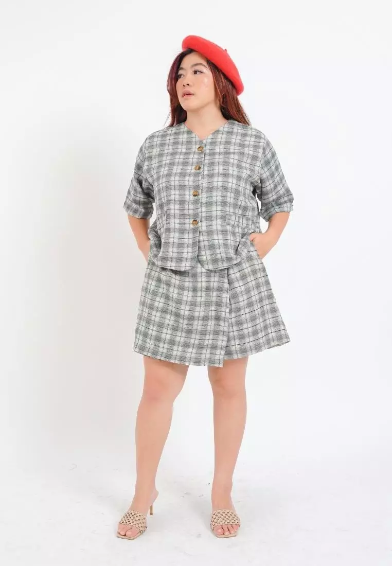 Plus Size Set Blazer Seoul Green