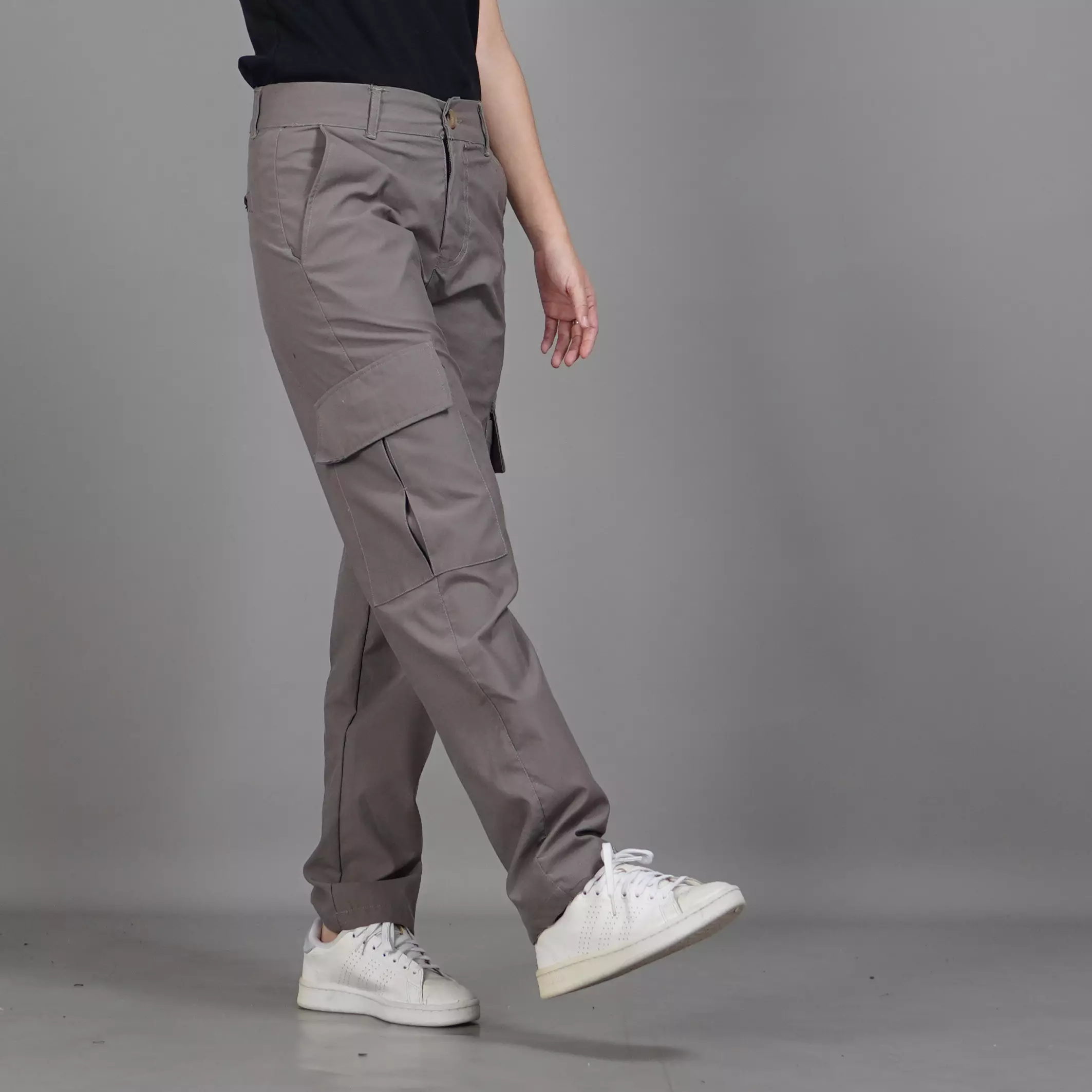  RAYSA Celana Cargo Wanita Cargo Pants Wanita - ABU MUDA
