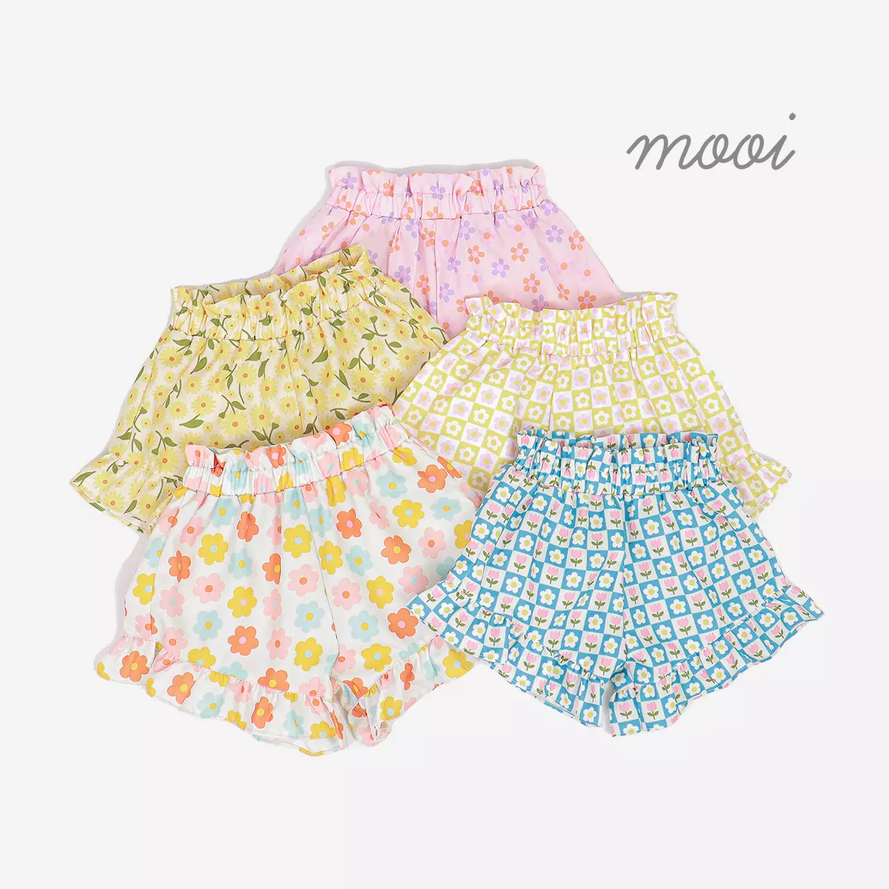 Mooi Setelan Anak Perempuan Ruffle Pocket Tee - Lavender