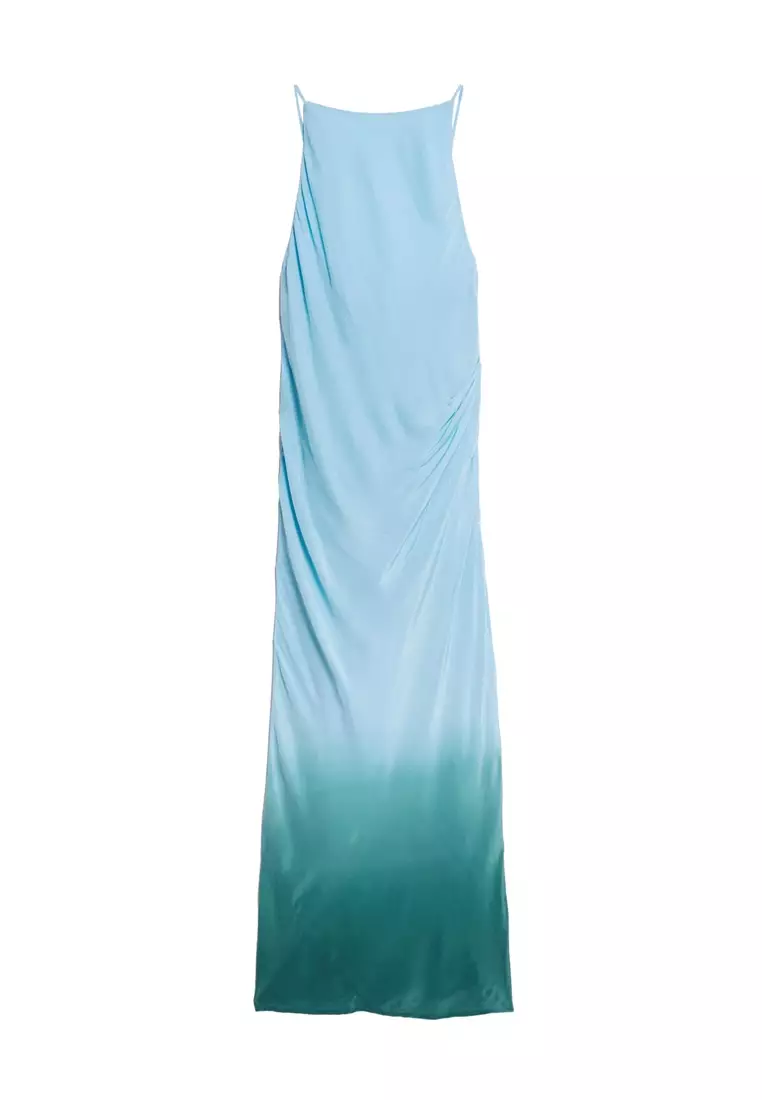 Back Detail Ombre Slip Dress