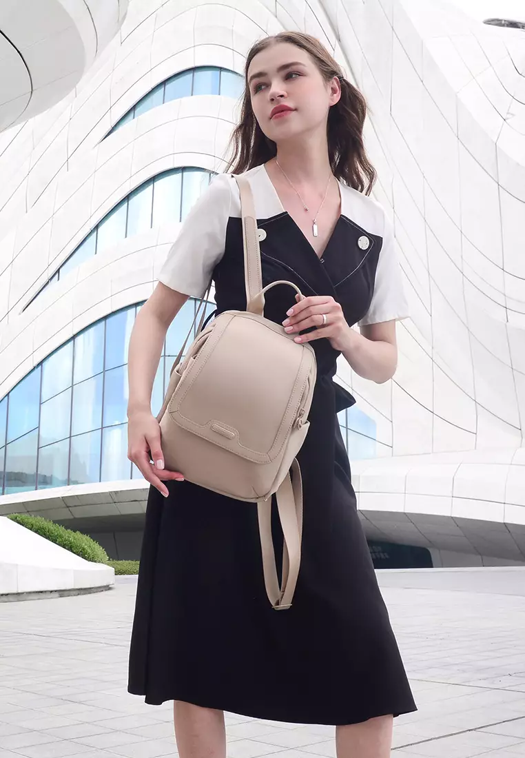 Flap Medium Bag Anti Theft Pocket With Laptop Compartment Backpack For Women