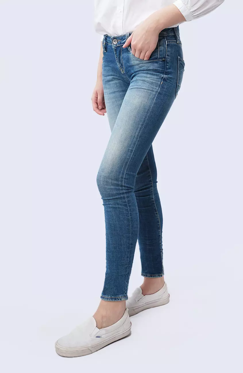 Celana Jeans Wanita Skinny H5 Series Light Blue