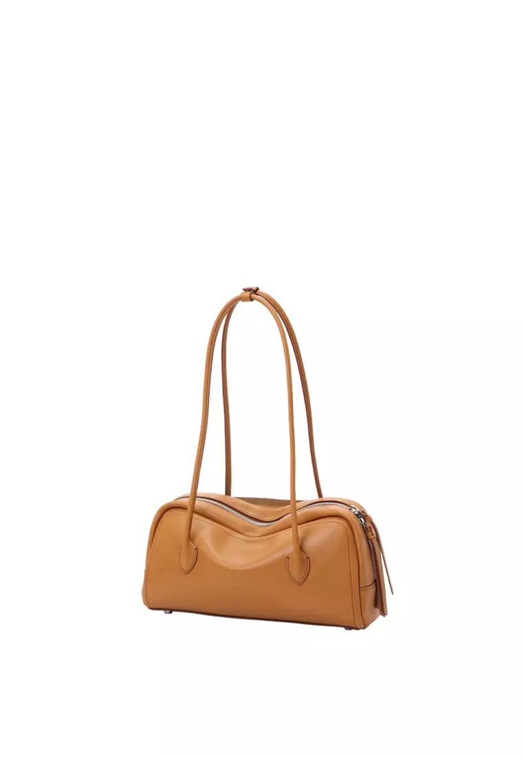 TONA Pocket East West Boston Bag - Veg-Tan Caramel