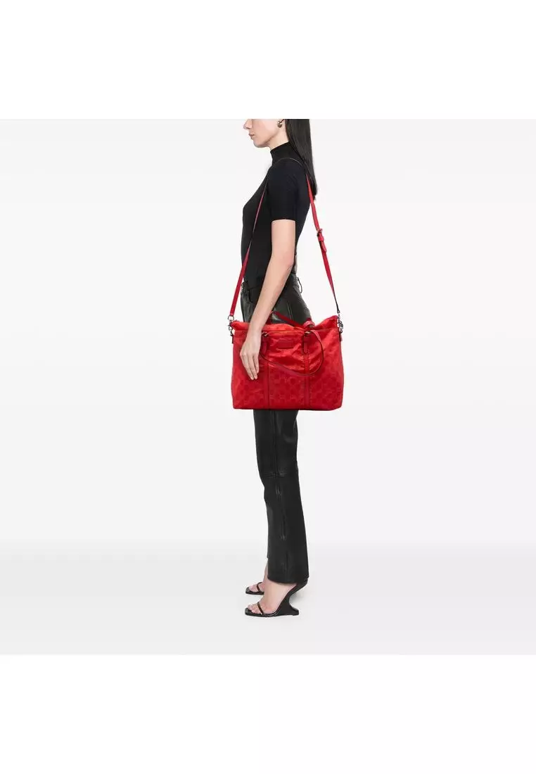 Pre-Loved Gucci Gg Nylon Satchel