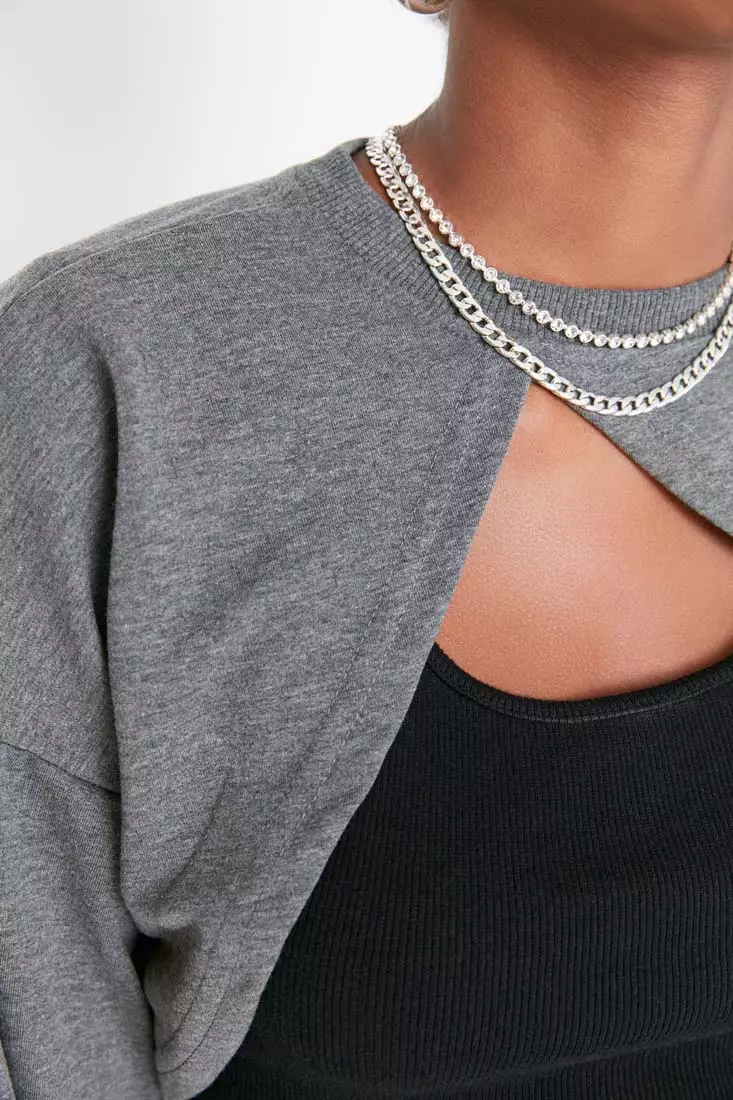 Asymmetrical Crop Sweatshirt