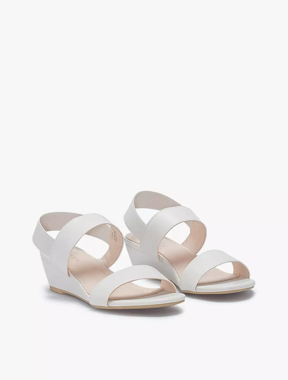 White wedges best sale payless