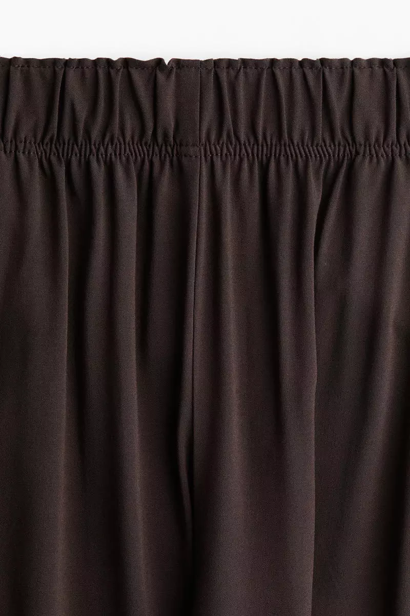 Cropped pull-on trousers