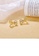 Glamorousky white Fashion and Simple Plated Gold Ribbon Stud Earrings with Cubic Zirconia DF6F5AC416434EGS_3