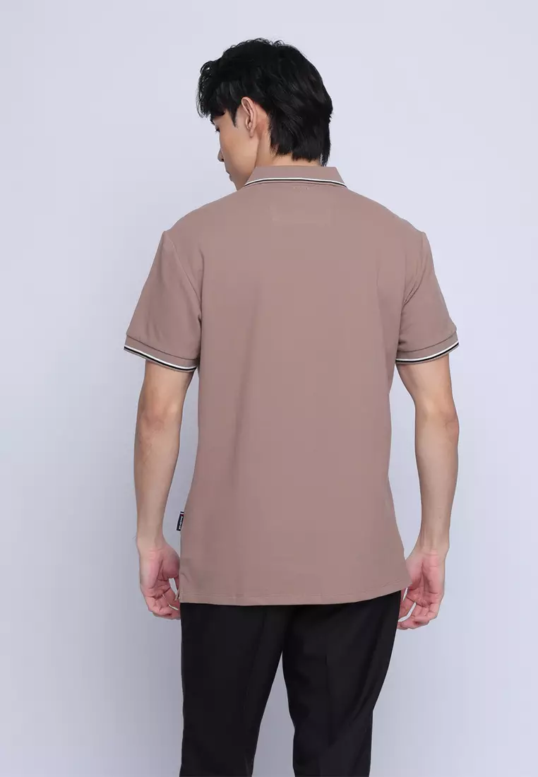 Color Block Pique Polo Shirt