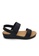 POLO HILL black POLO HILL Ladies Hook and Loop Single Velcro Strap Sandals 83311SHC7569E9GS_2