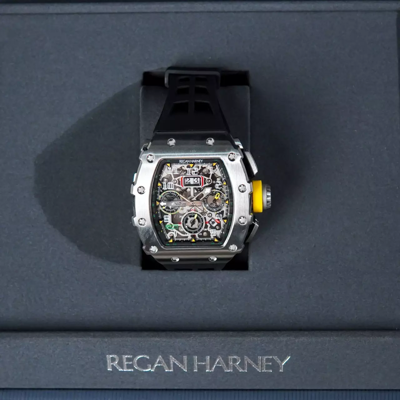 Jam Tangan REGAN HARNEY RH 41-21 MONTE CARLO FORGED TITANIUM WATCH 100% ORIGINAL - OS