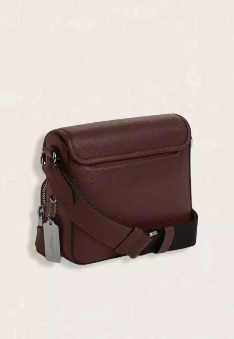 Coach Sullivan Flap Crossbody Bag In Signature Jacquard Oak Maple