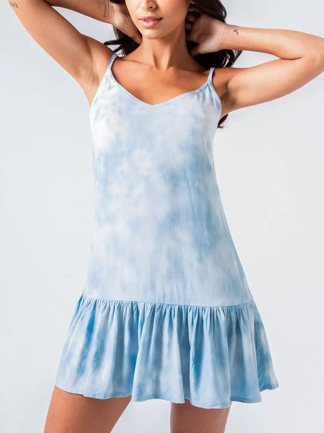 Earthling Dress Blue Tie Dye