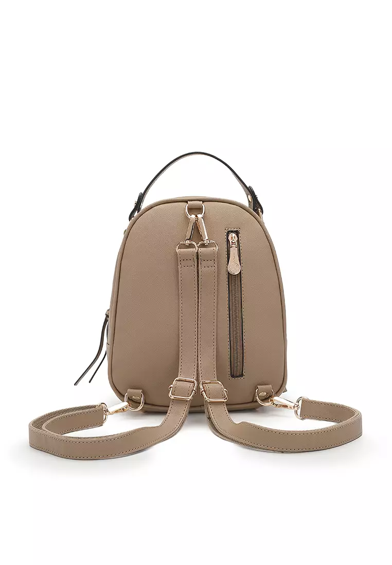 Women's Casual 2-Way Backpack (背囊) - 米黃色