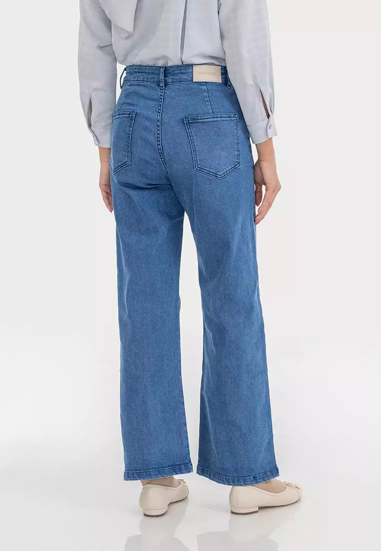 Ria Miranda Blue Denim Claris Pants