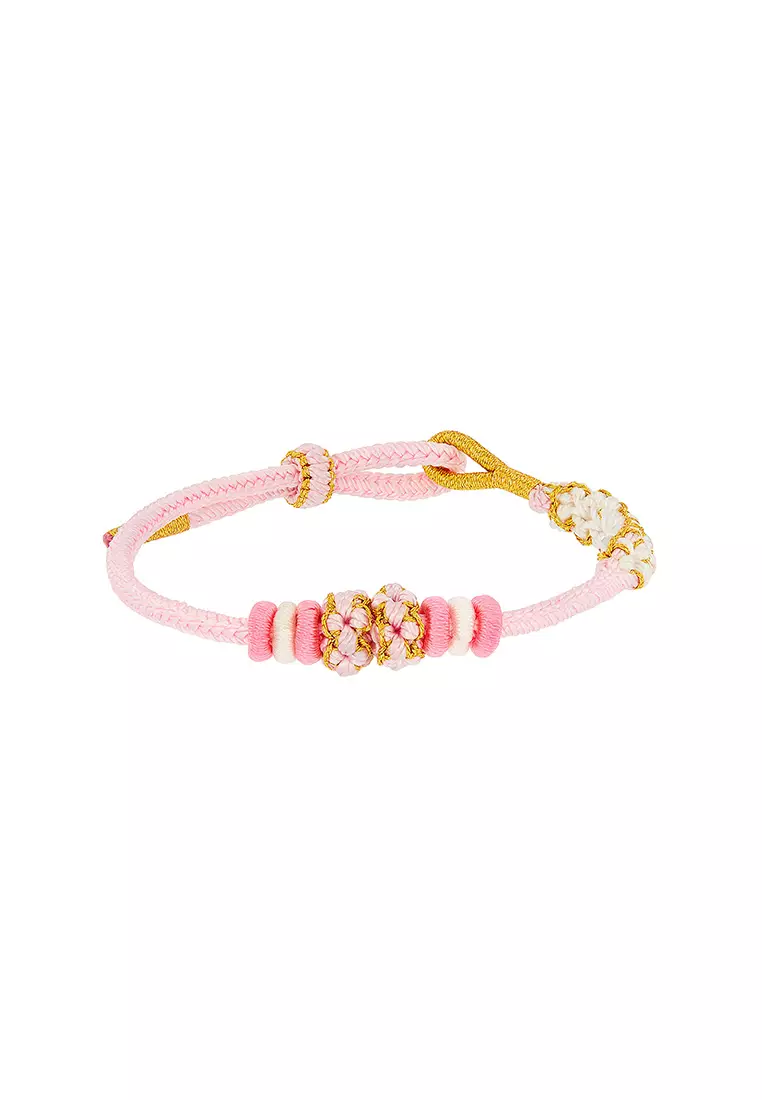 HABIB x Didi & Friends | Adjustable 999/24K Gold Charm Cord Bracelet (Ribbon) CHW000071225