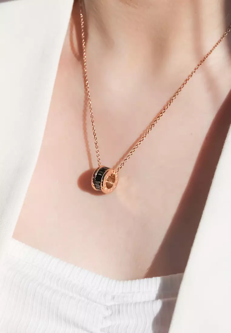 Oceane Black Cryolite Necklace