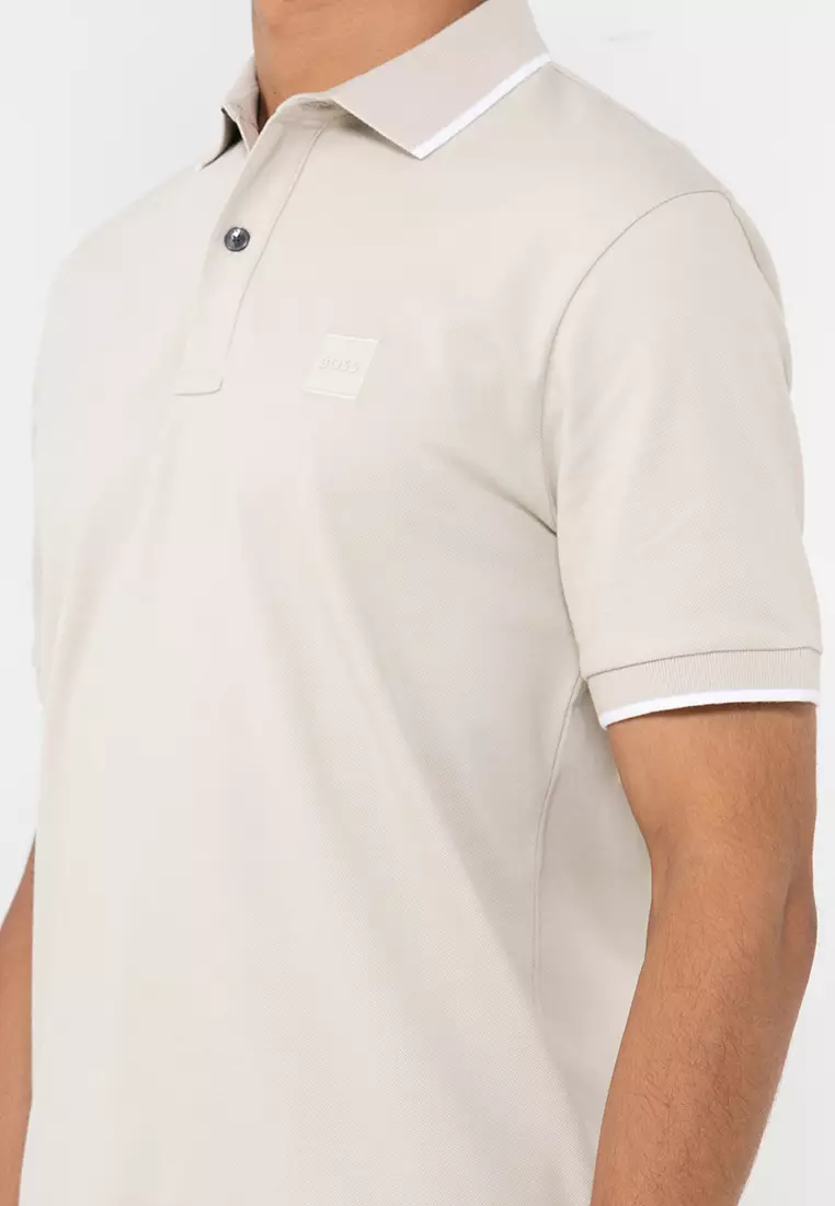 Pique Slim Fit Polo Shirt - BOSS Orange