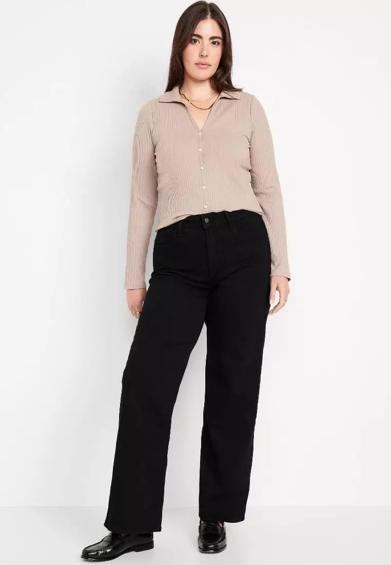 Women's High-Waisted Wow Wide-Leg Jeans