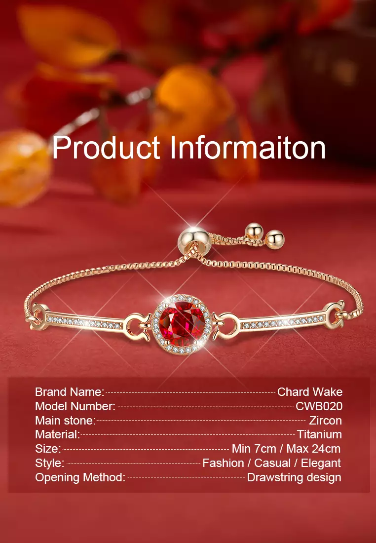 Gelang Wanita Titanium Original Fashion Korea Zirkon 5A Perhiasan Cewek Bracelets