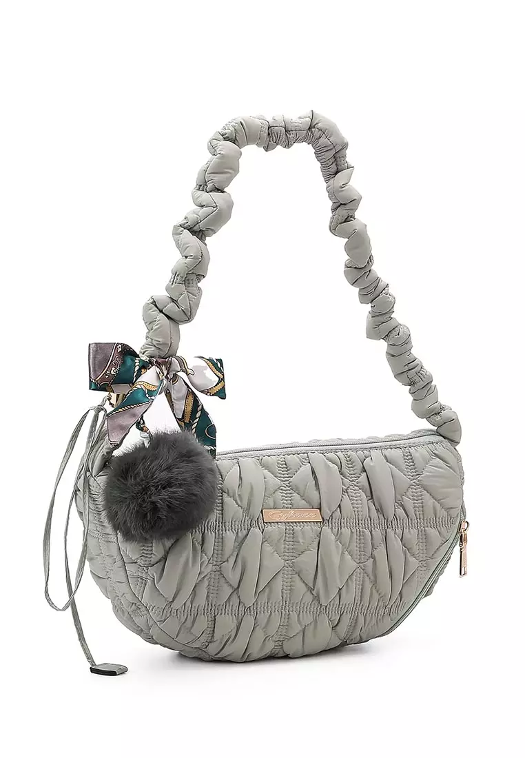 GYKACO KYUMI Sage Green - Tas Wanita Sling Bag - Fashion Top Handle Bag (Import)