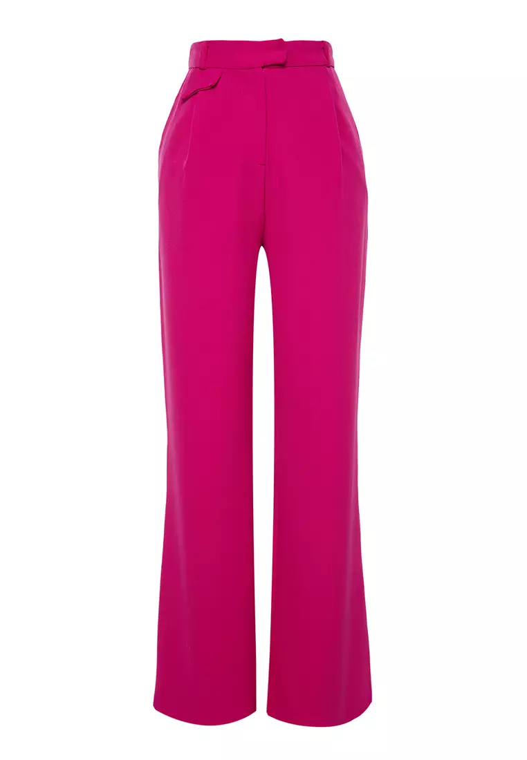 Buy Trendyol Rib Flare Pants in Fuchsia 2024 Online