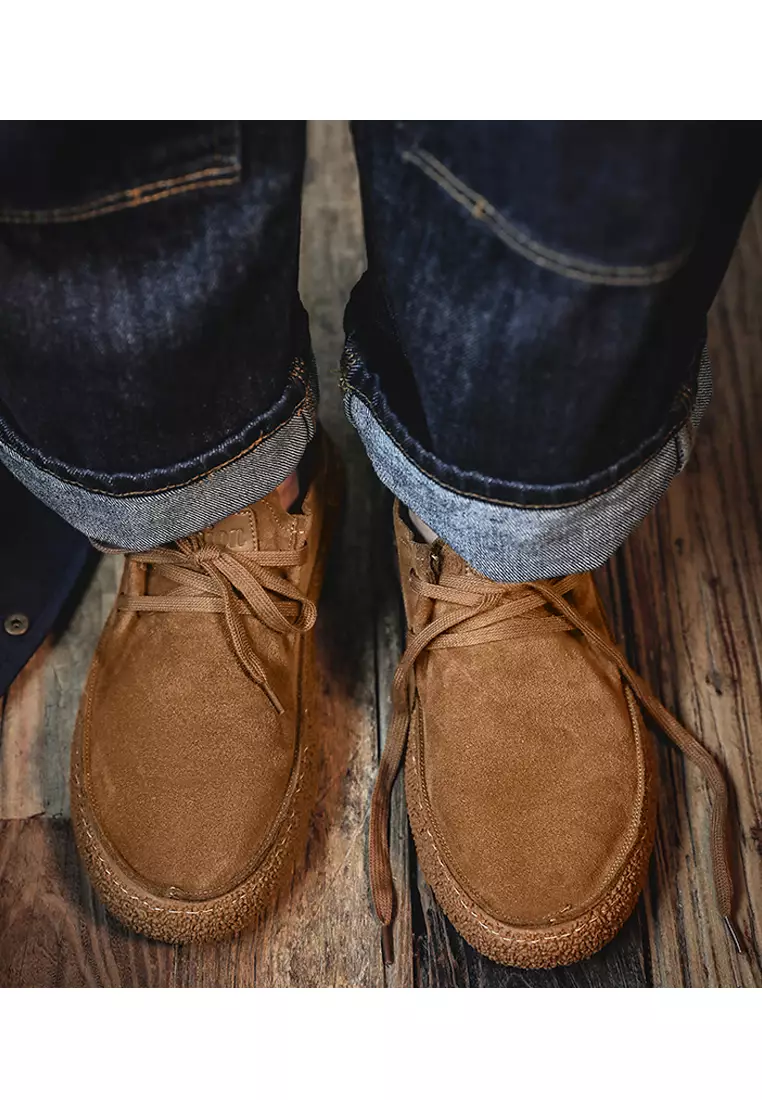 Grind Arenaceous Cowhide Lace Up Shoes YY-FDL8111