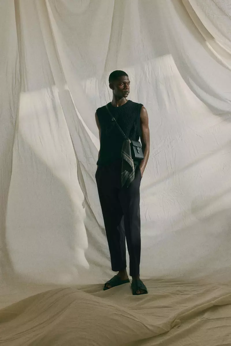 Relaxed Fit cotton-blend twill trousers