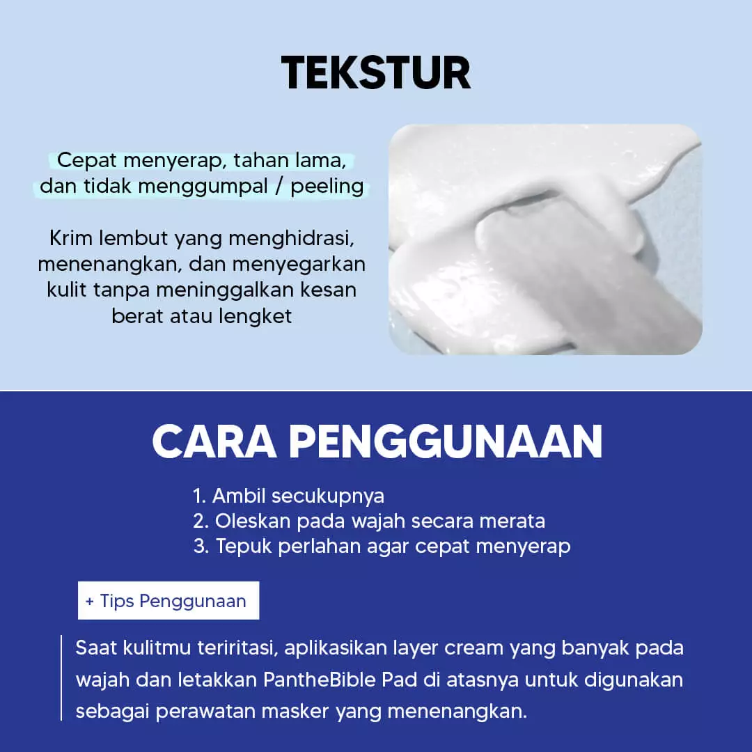 Holika Holika Less on Skin PantheBible Vegan Cream | Skin Barrier Moisturizer