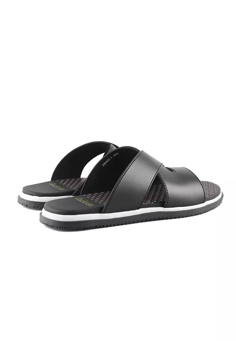 Jackson Zeno 1JSS Black - Sandal Pria