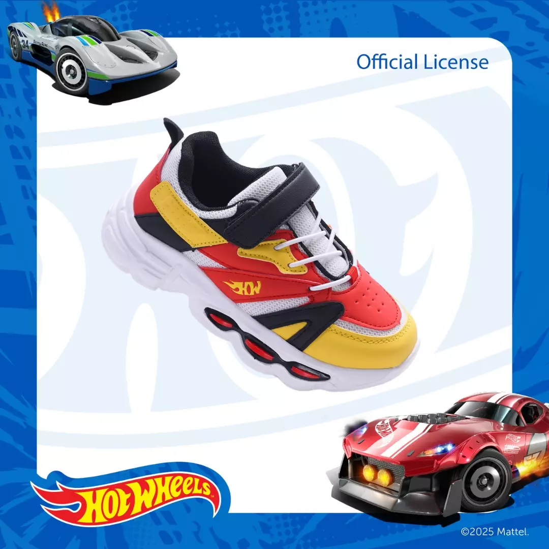 HOTWHEELS - SEPATU SNEAKERS ANAK LAKI TEENS CH340389LT PUTIH/MERAH by Zandilac