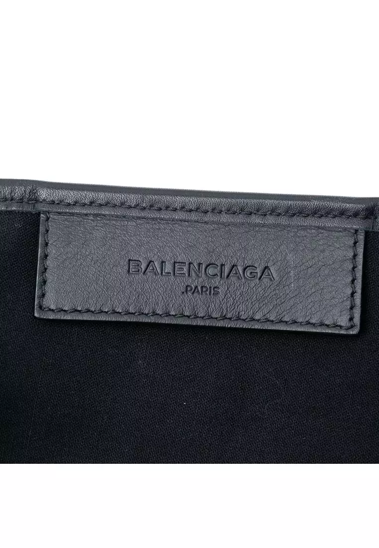 Pre-Loved Balenciaga Canvas Striped Navy Cabas S