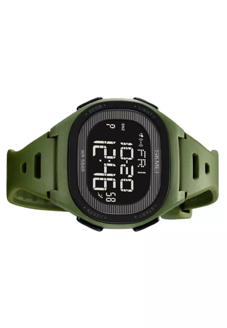 Jam Tangan Digital Pria SKMEI 2189 Fashion Water Resist ORIGINAL - Army Green