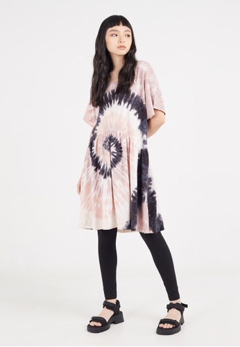 Gen Woo multi Tie Dye Oversized Tunic Tee by Gen Woo 9F6E8AACAD1155GS_1