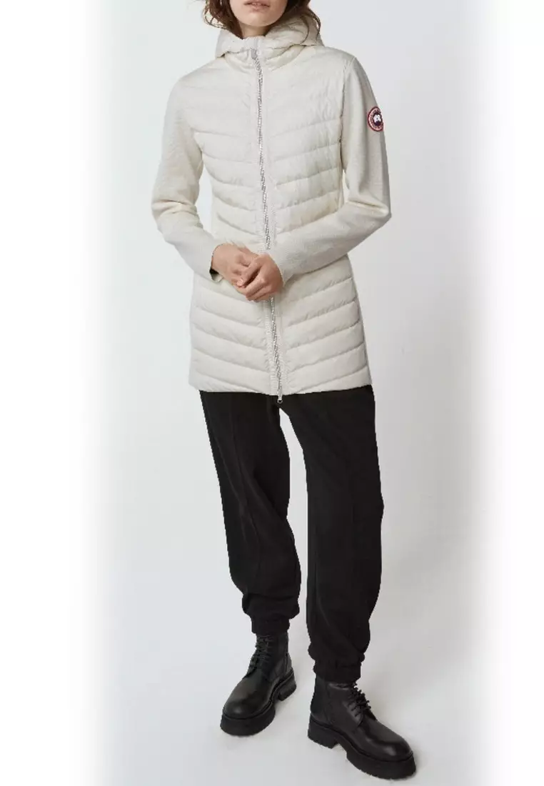 Buy Canada Goose Hybridge Knit Hooded Jacket in Beige 2025 Online | ZALORA