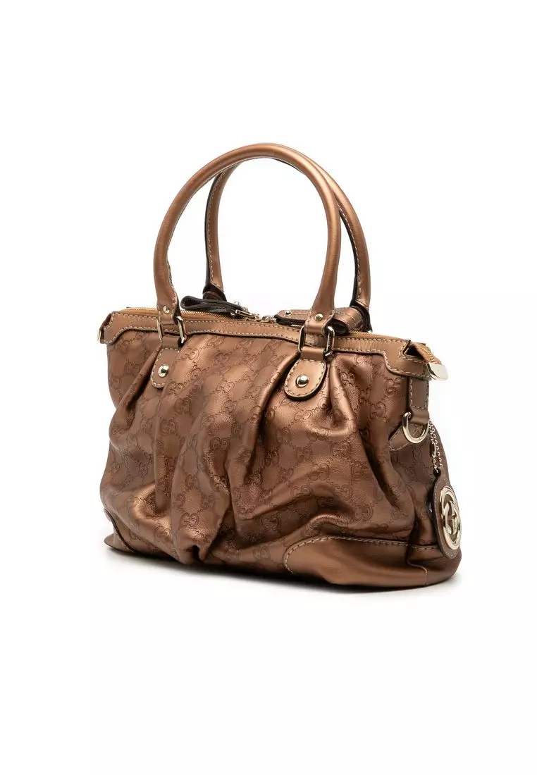 Pre-Loved Gucci Guccissima Sukey Satchel