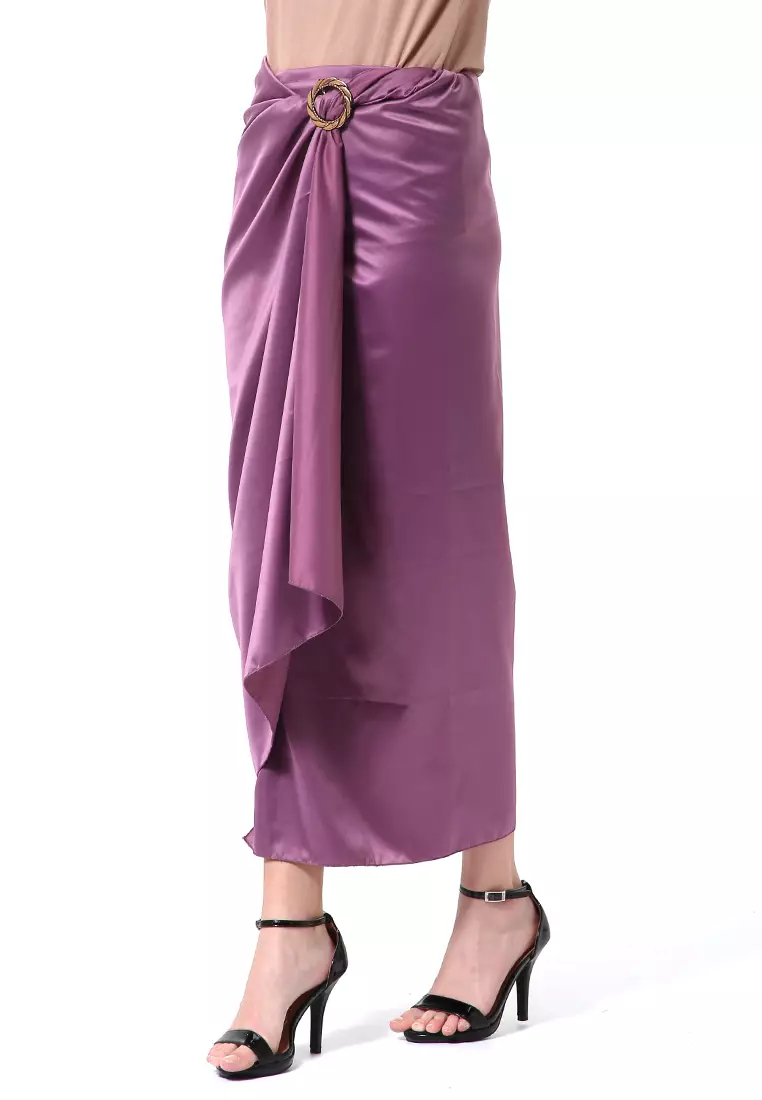 Cornelia Rok Lilit Polos Velvet Satin The Latest Today High Quality Premium - Purple