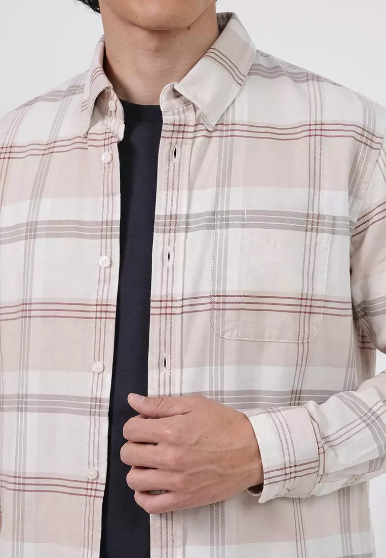 Plaid Oxford Button-Down Shirt