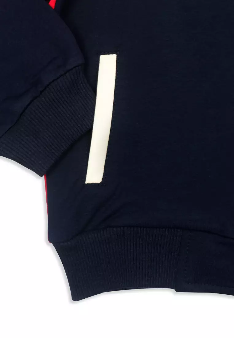 Boys Jacket With Hood And Print Details